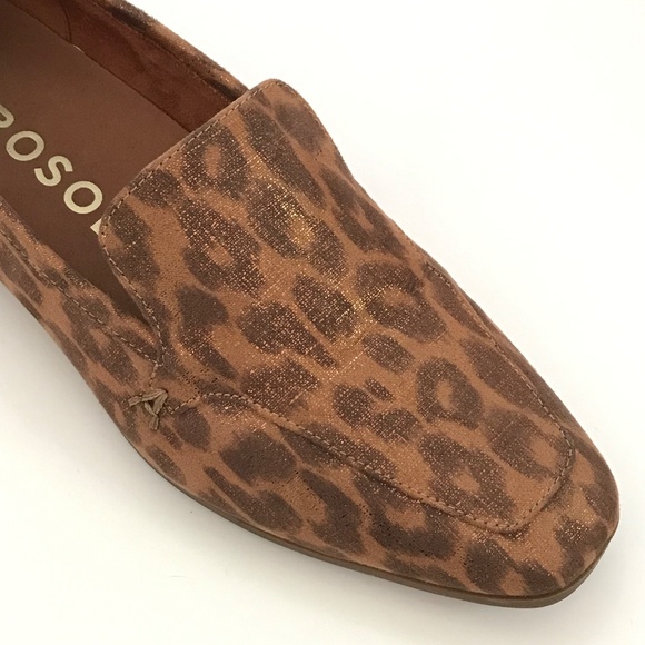 AEROSOLES Paynes Leopard Loafers Slip On Flats Cheetah Brown Tan Women’s Size 7 - Picture 11 of 16